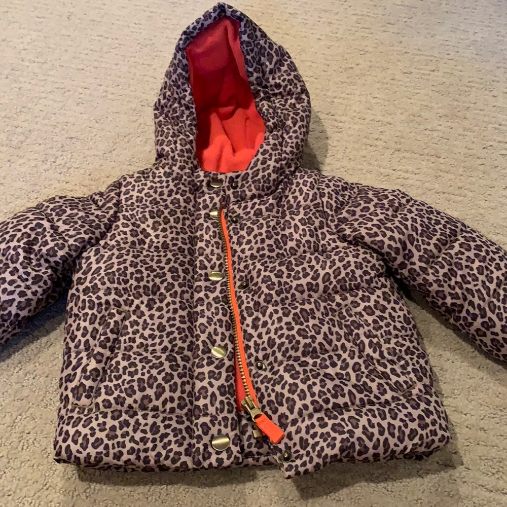 Carter’s 24mo puffer jacket. Leopard print